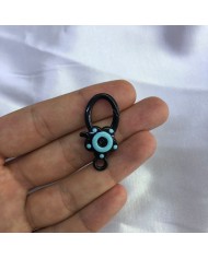 Siyah Turkuaz Detaylı Papağan Klipsi 1 Adet
