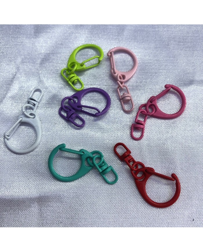 Neon Limon Yeşili Damla Şekilli Metal Papağan Klips Anahtarlık