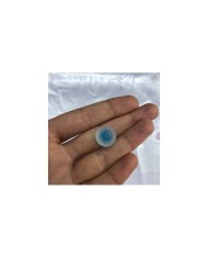 Okyanus Mavisi Renkli Merkezli Buzlu Şeffaf Yuvarlak Plastik