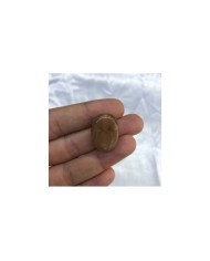 Dumanlı Kahverengi Oval Taş Detaylı Akrilik Kolye ve Bileklik