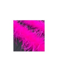 2 Metre Canlı Fuşya Pembe Otriş Tüy