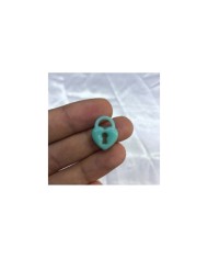 Pastel Mint Yeşili Kalp Asma Kilit Figürü 1 Adet