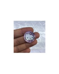 Lavanta Moru Çift Fiyonklu Hello Kitty Desenli Yuvarlak Figürü