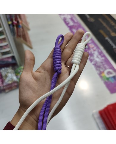 Menekşe Moru Düz Paracord Hazır Anahtarlık İpi 1 Adet