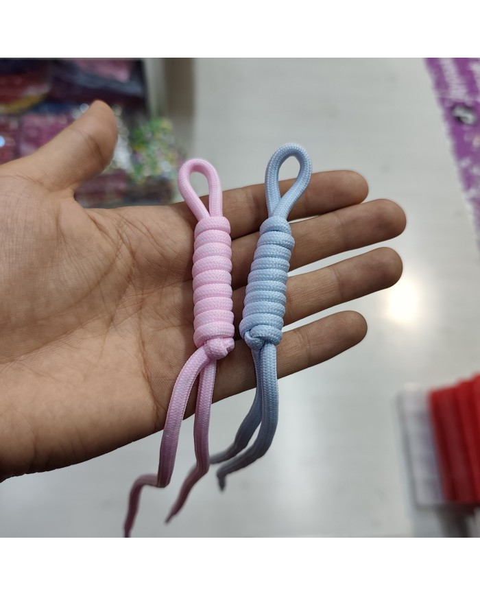 Şeker Pembesi Düz Paracord Hazır Anahtarlık İpi 1 Adet