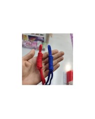 Canlı Kırmızı Düz Paracord Hazır Anahtarlık İpi 1 Adet