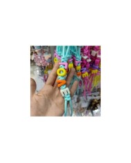 Kırmızı Beyaz Desenli Düz Paracord Hazır Anahtarlık İpi 1 Adet
