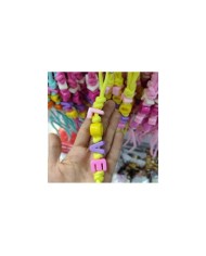 Açık Pembe LOVE Yazılı Paracord Hazır Anahtarlık İpi 1 Adet