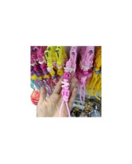 Açık Pembe LOVE Yazılı Paracord Hazır Anahtarlık İpi 1 Adet