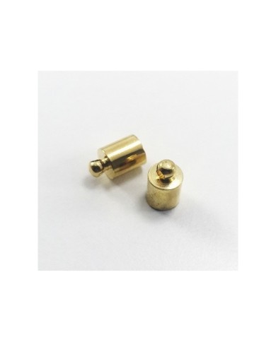 10 mm Huni Boncuk Kapak - Boncuk Şapkası -  Gold - 10 Adet