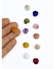Seramik Boncuk Turuncu Deniz Kabuğu 10mm