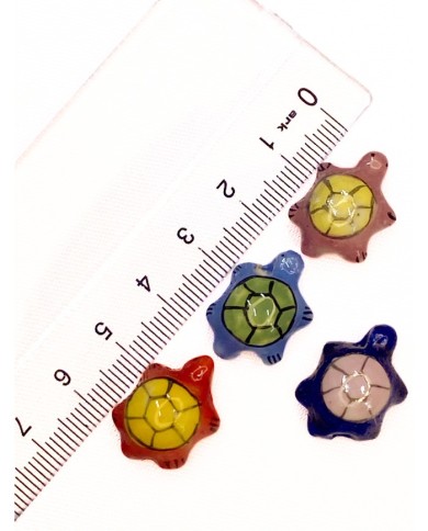 Seramik Boncuk Pembe Kaplumbağa 20mm