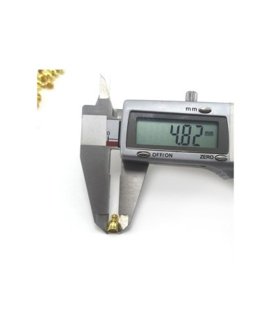 8mm Huni Boncuk Kapak - Gold - 50 Adet