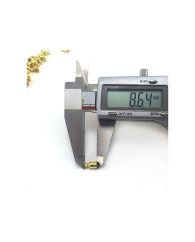 8mm Huni Boncuk Kapak - Gold - 50 Adet