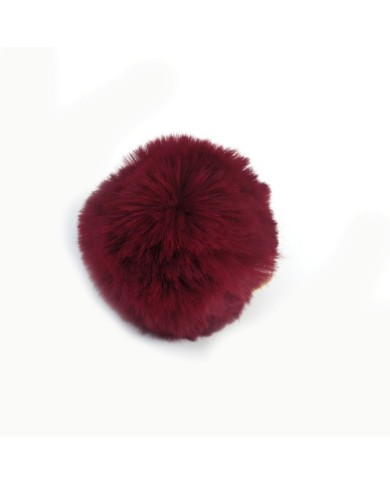 6 Adet - Ponpon-Bordo