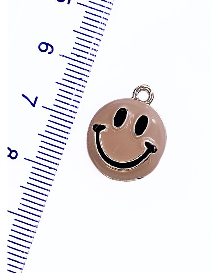 Pirinç Zirkon Mineli Açılır Kapanır Güleryüz Kolye Bileklik Ucu Charm 1 Adet