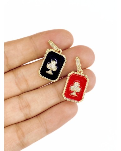 Pirinç Zirkon Taşlı Plaka İskanbil Kolye Bileklik Ucu Charm Altın Kırmızı 1 Adet