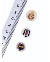 Pirinç Zirkon Mineli Galatasaray Amblemli Kolye Bileklik Ucu Charm 1 Adet