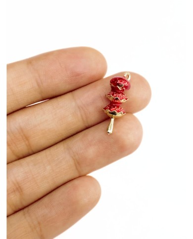 Pirinç Zirkon Mineli Yılbaşı Figürlü Kolye Bileklik Ucu Charm 1 Adet