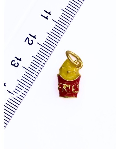 Pirinç Zirkon Mineli Patates Kızartması Kolye Bileklik Ucu Charm 1 Adet