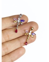 Pirinç Zirkon Taşlı Yusufcuk Kolye Bileklik Ucu Charm Altın 1 Adet