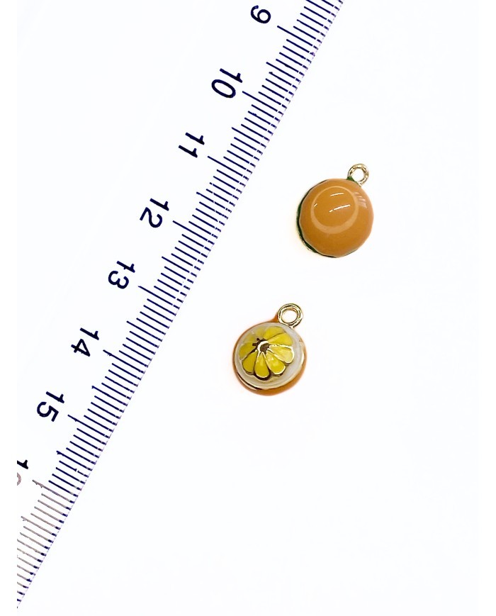 Pirinç Zirkon Mineli Hamburger Kolye Bileklik Ucu Charm 1 Adet