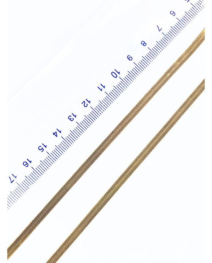 Çelik İtalyan Zincir Kolye Bileklik Altın Renk 4x1mm - 1m