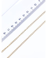 Çelik Uzatma Zinciri Kolye Bileklik Altın Renk 3x4mm - 1m