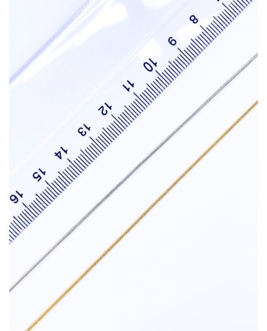 Çelik Yılan Zincir Kolye Bileklik Nikel Renk 1mm - 1m