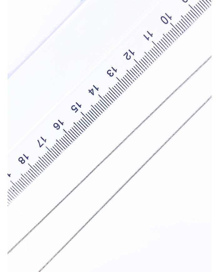 Çelik Yılan Zincir Kolye Bileklik Nikel Renk 1x2mm - 1m