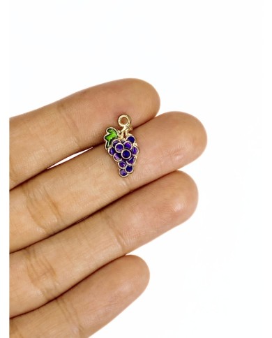 Pirinç Zirkon Mineli Salkım Üzüm Kolye Bileklik Ucu Charm 1 Adet