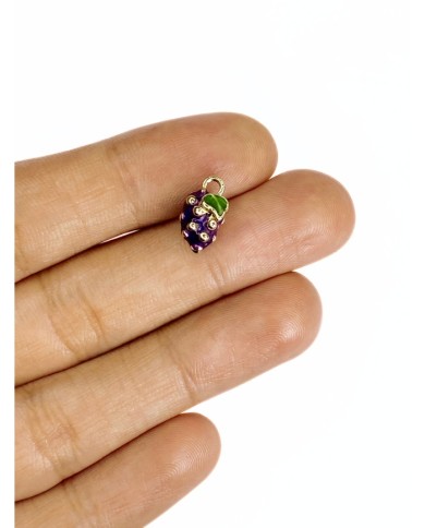 Pirinç Zirkon Mineli Salkım Üzüm Kolye Bileklik Ucu Charm 1 Adet