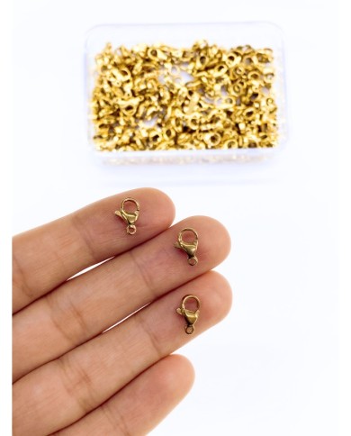 Çelik Papağan Klips 501 Sarı 7x10mm - 10 Adet