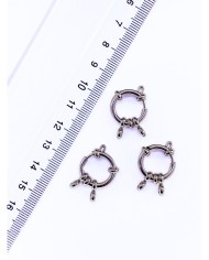 Çelik Gemici Klips Kilit Nikel 18x18mm - 1 Adet
