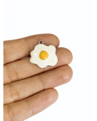 Pirinç Zirkon Mineli Yumurta Kolye Bileklik Ucu Charm 1 Adet