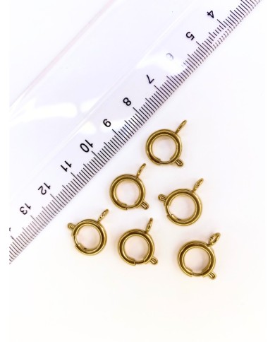 Çelik Halka Klips Kilit Sarı 12x12mm - 1 Adet