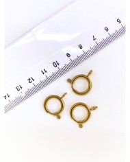 Çelik Halka Klips Kilit Sarı 14x14mm - 1 Adet