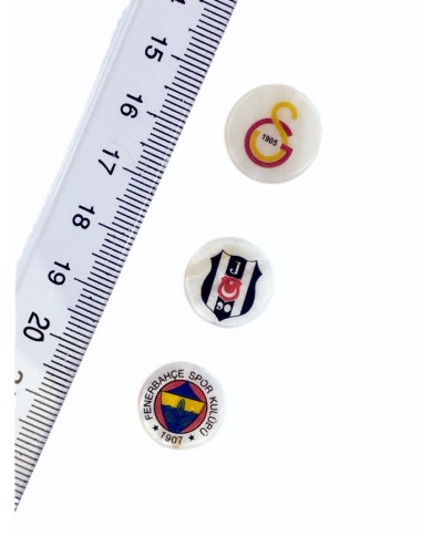 Pirinç Zirkon Mineli Galatasaray Amblemli Kolye Bileklik Ucu Charm 1 Adet