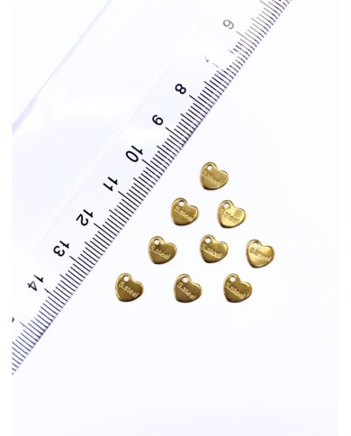 Çelik Kalp Stainless Steel Orijinallik Marka Aparatı Sarı 7x7mm - 1 Adet