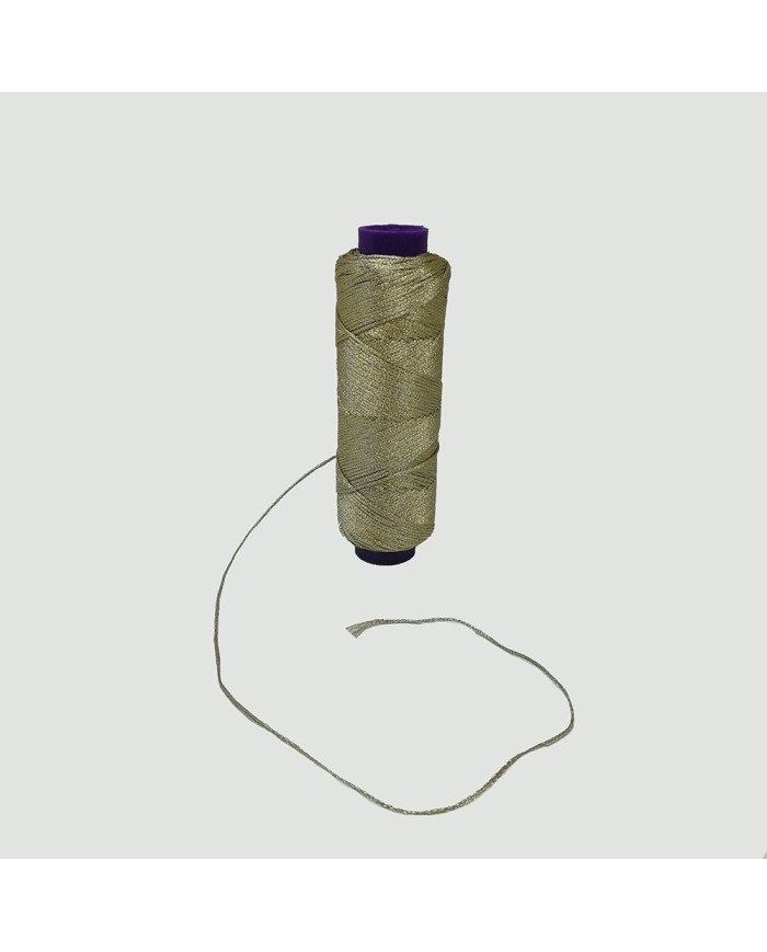 Simli Mum İpi-Bej - 10 Metre