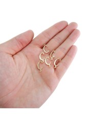 5 Adet - MİNİ HARFLER - METAL KAPLAMA KULPLU GOLD - Ç