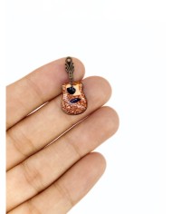 Pirinç Zirkon Mineli Trompet Kolye Bileklik Ucu Charm 1 Adet