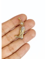 Pirinç Zirkon Taşlı Çizme Kolye Bileklik Ucu Charm 1 Adet