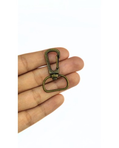 Yaylı Kanca Çanta Askı Aparatı Antik Yeşil 25x40mm - 1 Adet