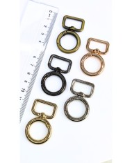Yaylı Kanca Anahtarlık Çanta Askı Aparatı Halka Nikel 26x46mm - 1 Adet