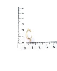 5 Adet - MİNİ HARFLER - METAL KAPLAMA KULPLU GOLD - Ç