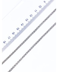 Çelik Burgulu Zincir Kolye Bileklik Nikel Renk 3x5mm - 1m