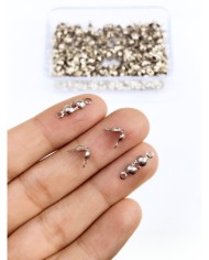 Çelik Midye Kapama Kolye Bileklik Altın 4x8mm - 10 Adet