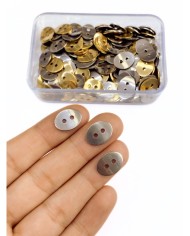 Çelik Midye Kapama Kolye Bileklik Altın 4x8mm - 10 Adet