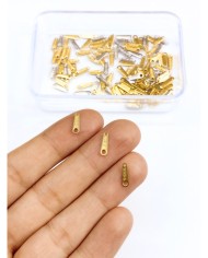 Çelik Plaka Stainless Steel Orijinallik Marka Aparatı Sarı 3x7mm - 1 Adet